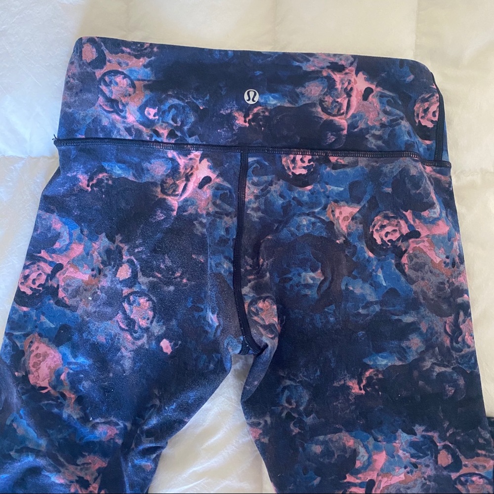Lululemon floral workout pants